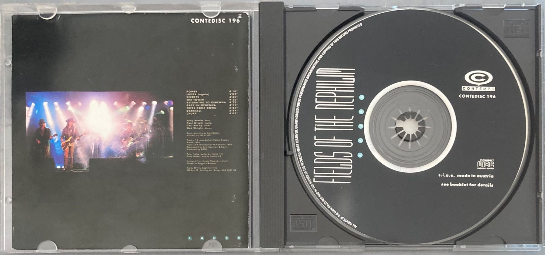 CDs: FIELDS OF NEPHILIM - LAURA – D'occasion à Poliez-Pittet par Newtown-Records 2