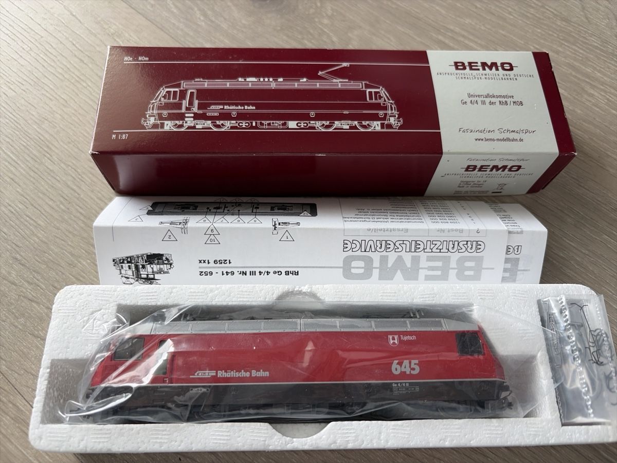Bemo 1259 105 RhB Ge 4/4 III 645 Ab 1.- (Neu (gemäss Beschreibung)) in ...