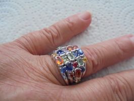 Echtschmuck: Saphir-Silberring (53)