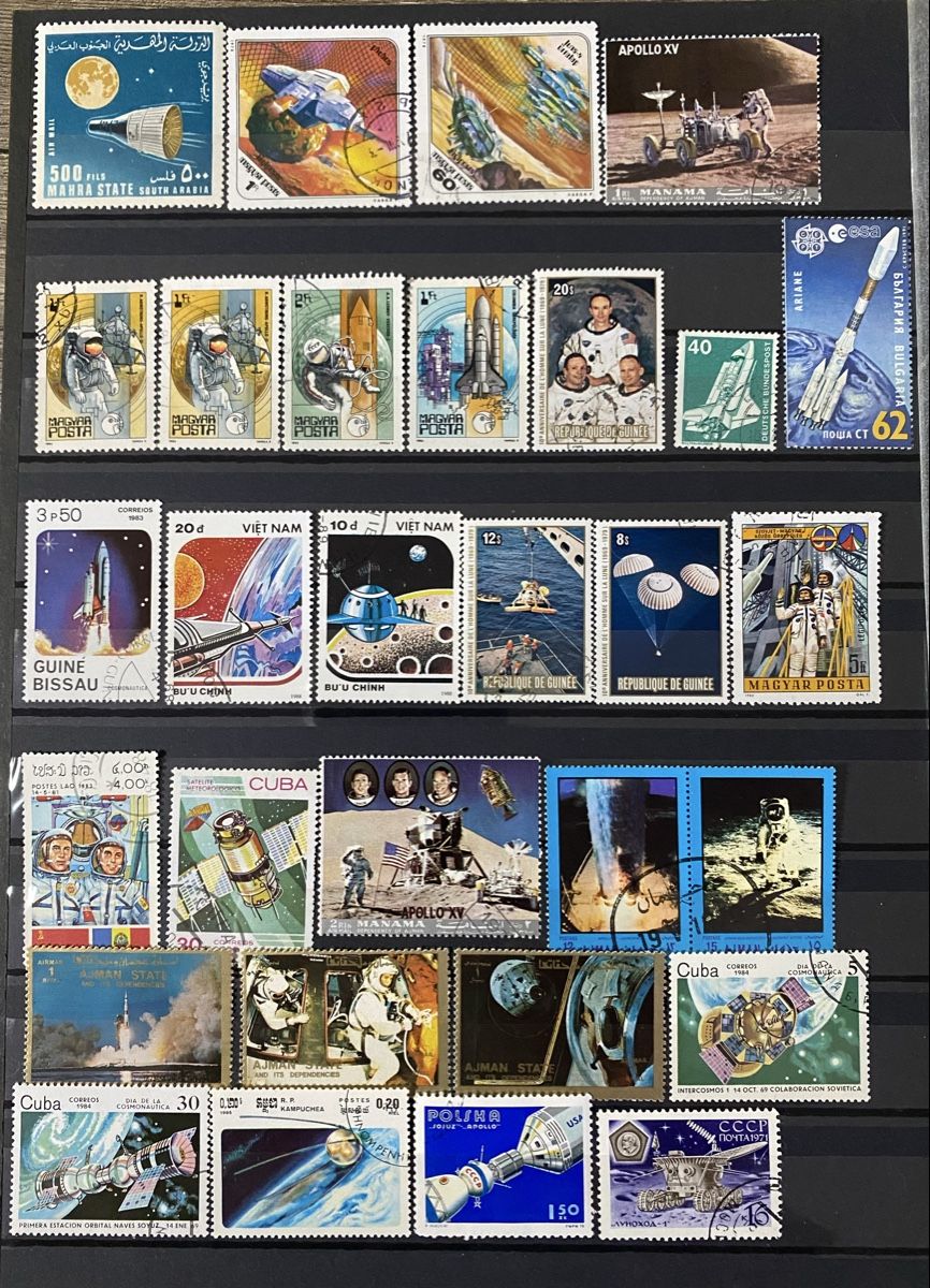 Tutti i francobolli: 58 timbres thème Espace – Usato da Petit-Lancy venduto da Solcarm 1