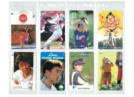 8 Telefonkarten Japan Sport