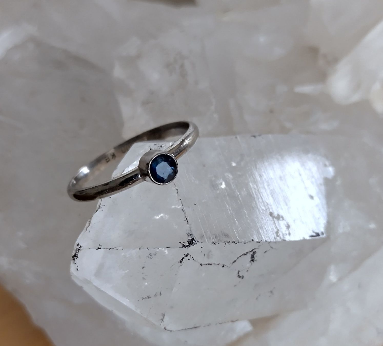 Anelli: RING SILBER 800 925 - VERMUTLICH MIT SAPHIR – Usato da Romanshorn venduto da Glitzer-Paradies 1