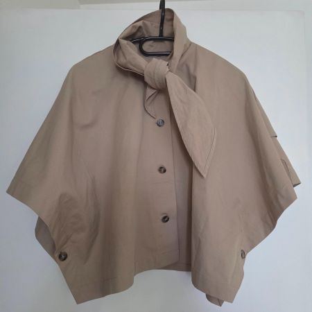 Cape courte façon trench beige coton H&M