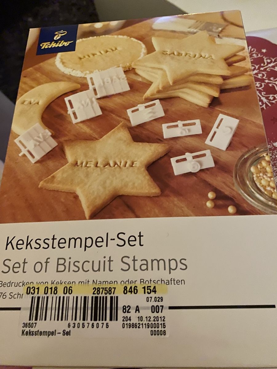 Tchibo Moules à gâteaux: Keksstempelset , NEU – Neuf avec emballage d'origine à Obbürgen par bugi6868