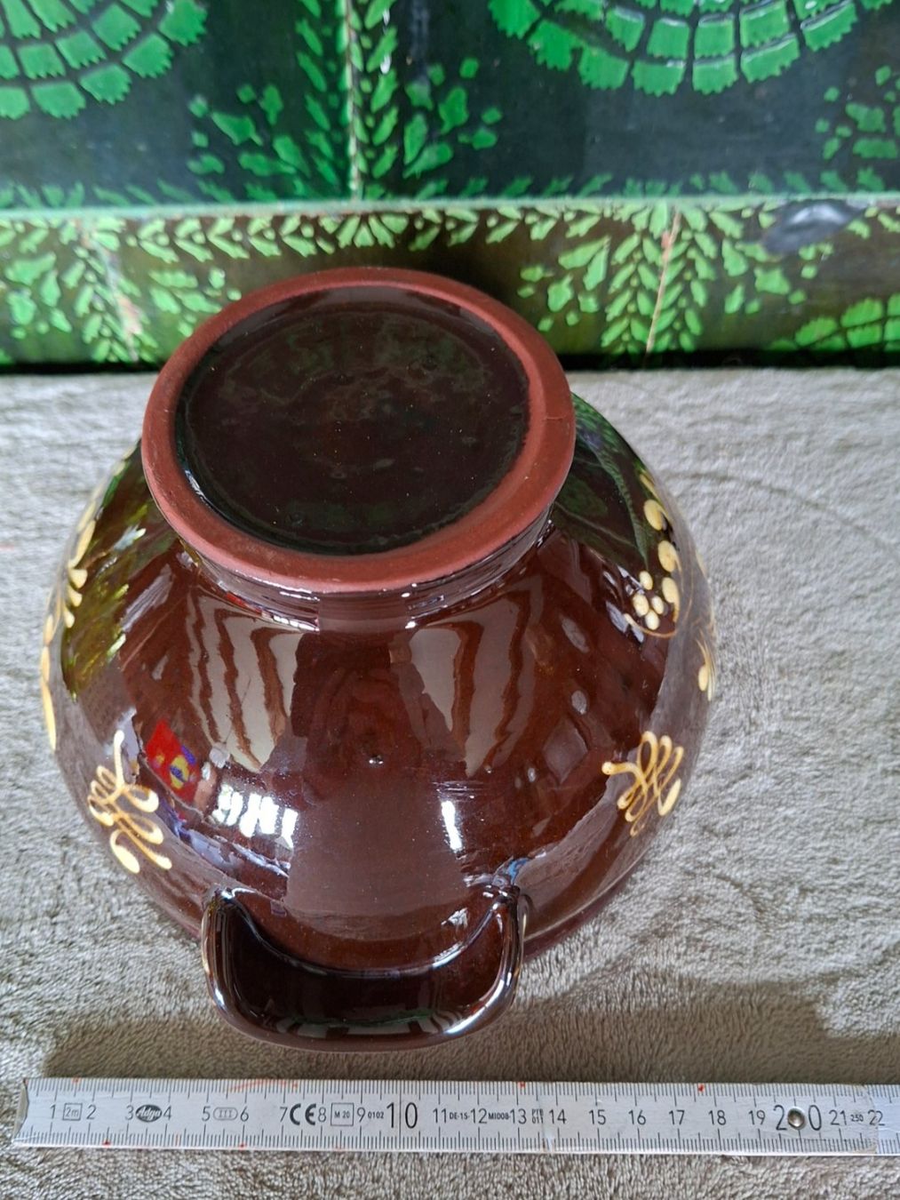 Ciotole: Handgemachte Keramikschüssel mit Blumenmuster, ein Hingucker – Usato da Otelfingen venduto da silver-moon 5