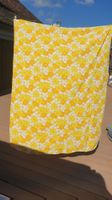Stoff  Blumenmuster Retro Stil