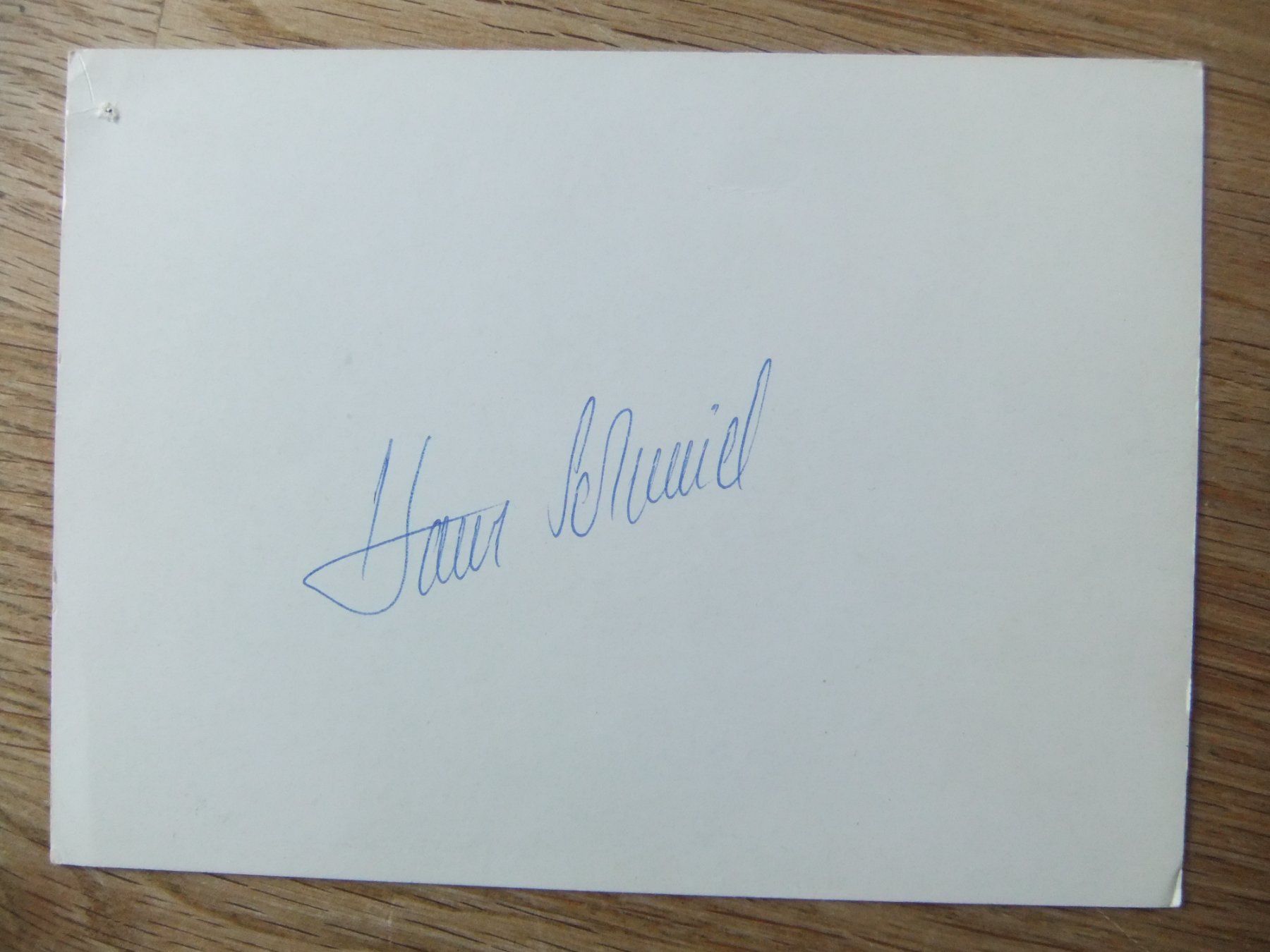 Autografi: Autogramm Karte von Hans Schmid Skispringer – Usato da St. Niklaus VS venduto da wunschlos54 1