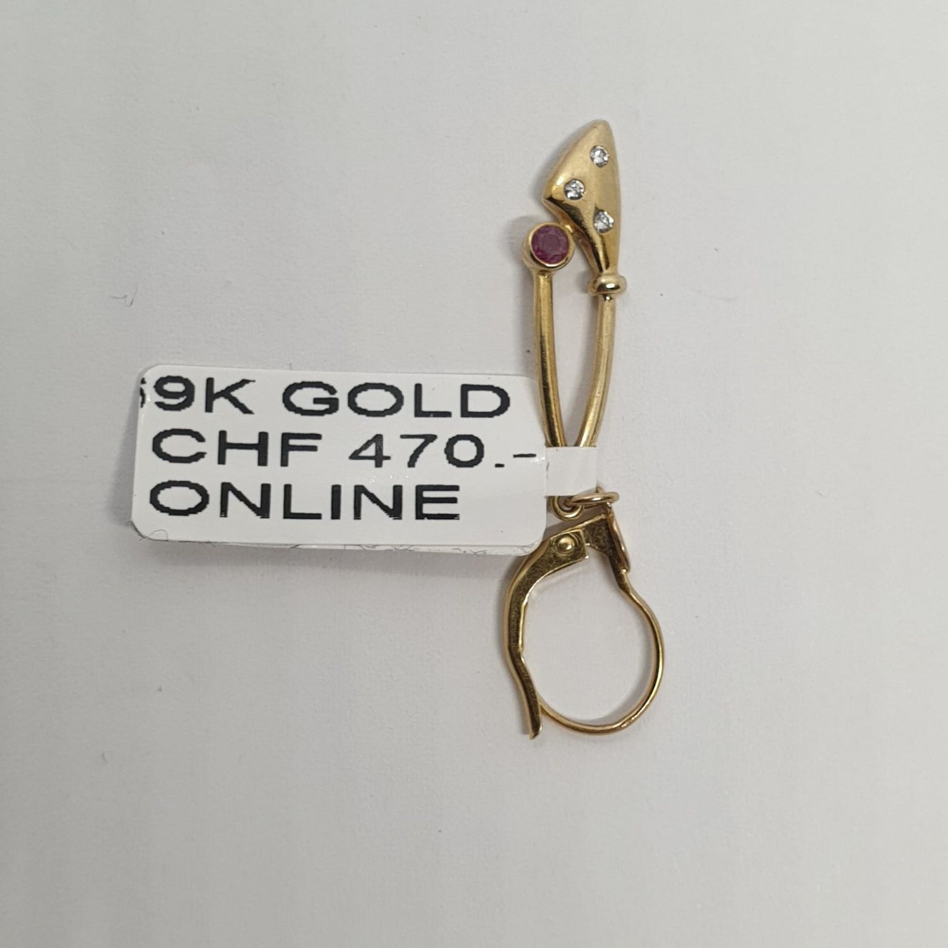 Orecchini pendenti & Orecchini a lobo: Echt 9K Gold Ohrhänger – Usato da Luzern venduto da Goldhaus-Luzern 1