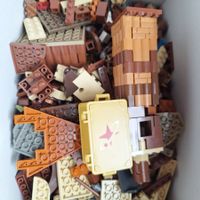 Lego,braun,hellbraun, gemischte Teile gebraucht