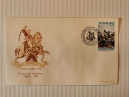 FDC Chile - Coronel Brueras 1980
