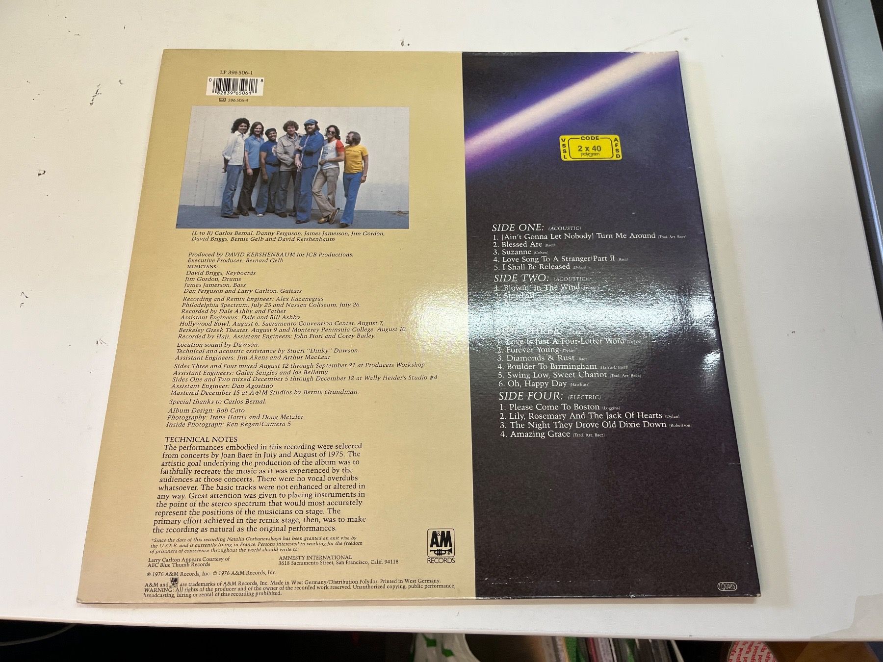 Dischi in vinile: Joan Baez - From Every Stage - XHI32 – Usato da Küsnacht ZH venduto da hardrock.earth 1