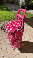 Einkaufstrolley pink mit Blumenmuster gebraucht
