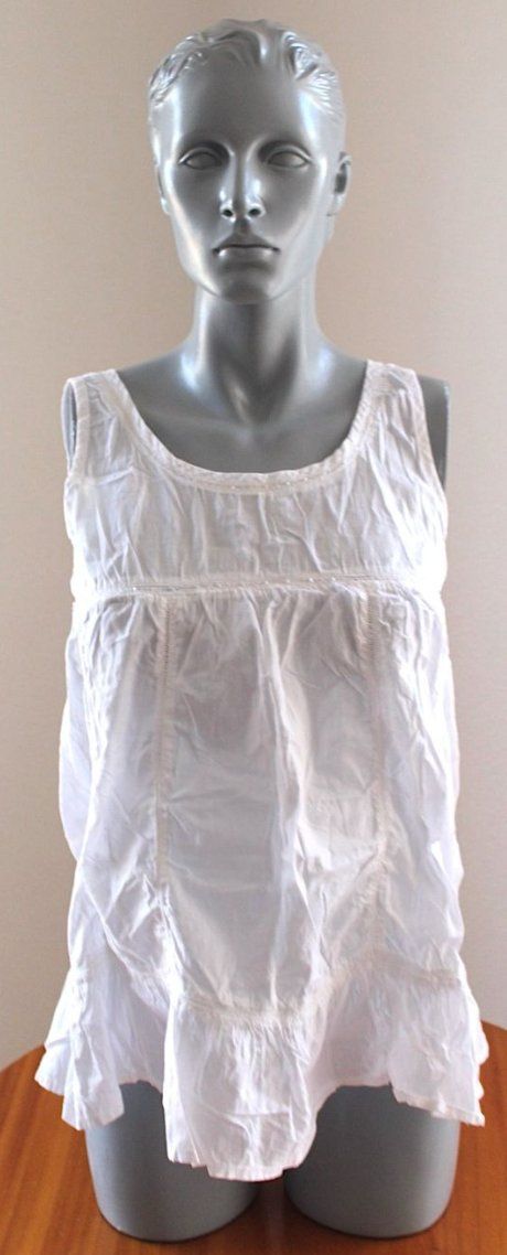 Top: weisses Oberteil , Gr. 36/S – Usato da Locarno venduto da madame-tus-sauds