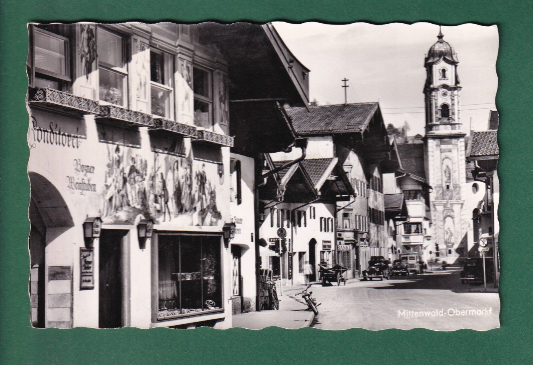 Ansichtskarten: MITTENWALD - Obermarkt – Gebraucht aus Pully von nicecards-shop