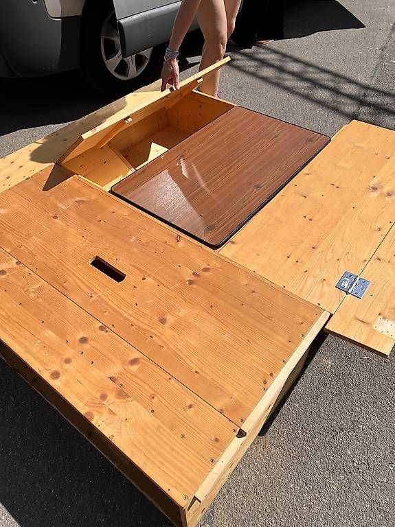 Set di tavolo e panche: Van/Campervan Möbel selber gebaut – Usato da Zürich venduto da vivi_magi 1