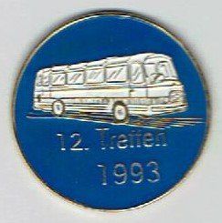 Placchette & Badge: 12. Treffen 1993 Bus – Usato da Hinterkappelen venduto da Schampus