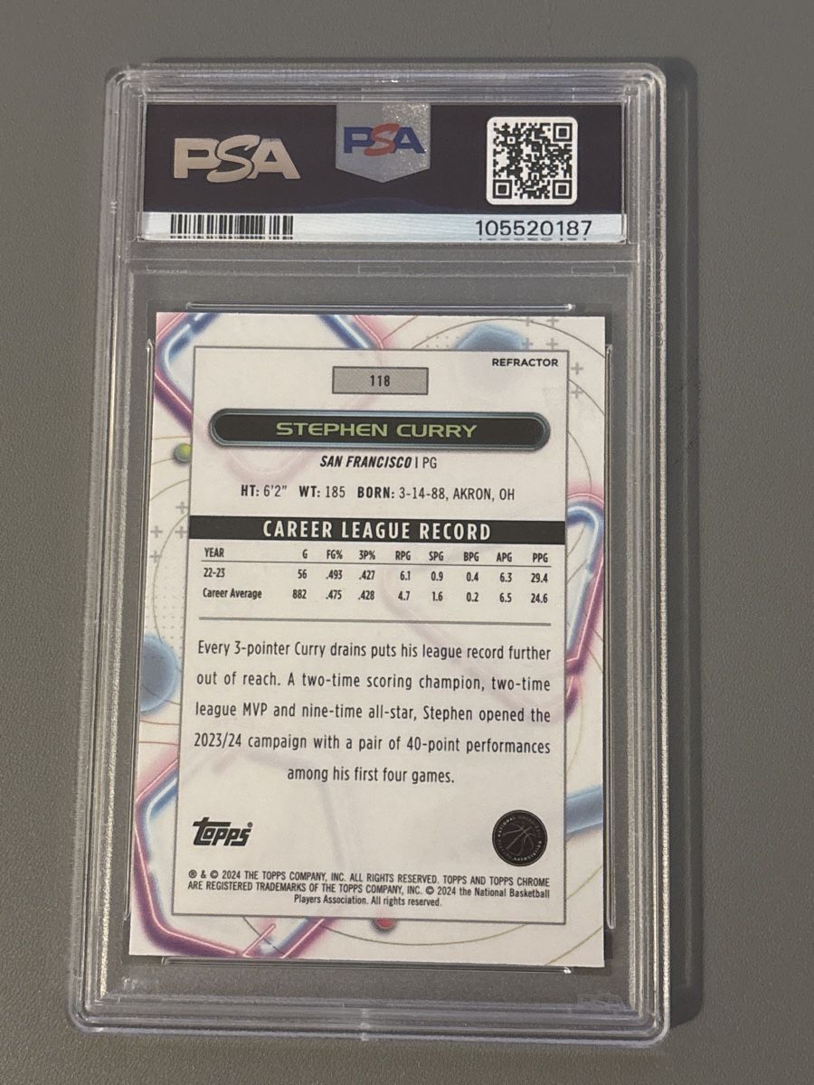 Topps Sammelbilder & Trading cards: 2023 Cosmic Chrome Stephen Curry Refractor PSA 8 – Neu (gemäss Beschreibung) aus Wabern von fig_t688 1