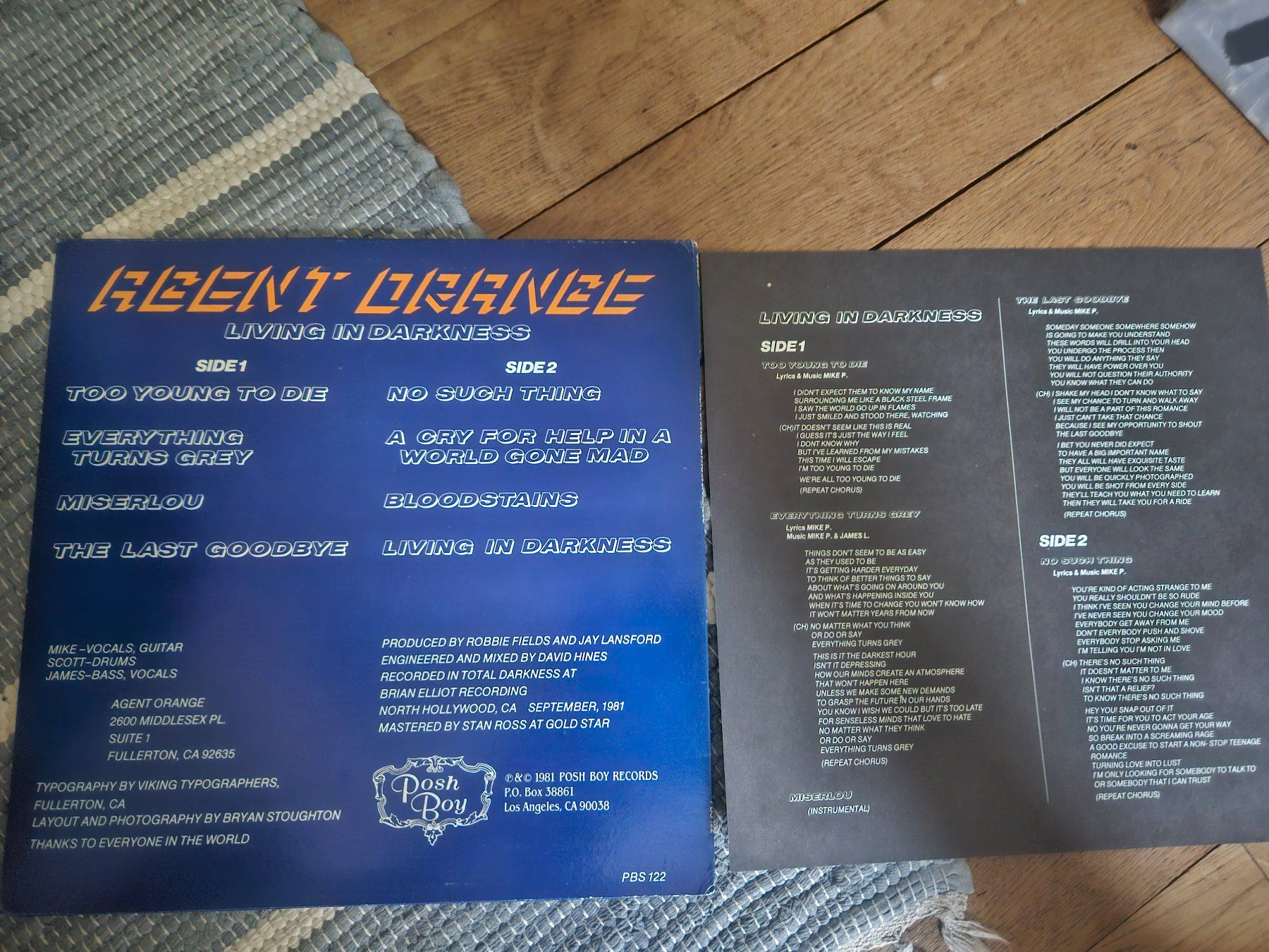 Schallplatten: Agent Orange – Living In Darkness – Gebraucht aus zürich von ultraviolet 1
