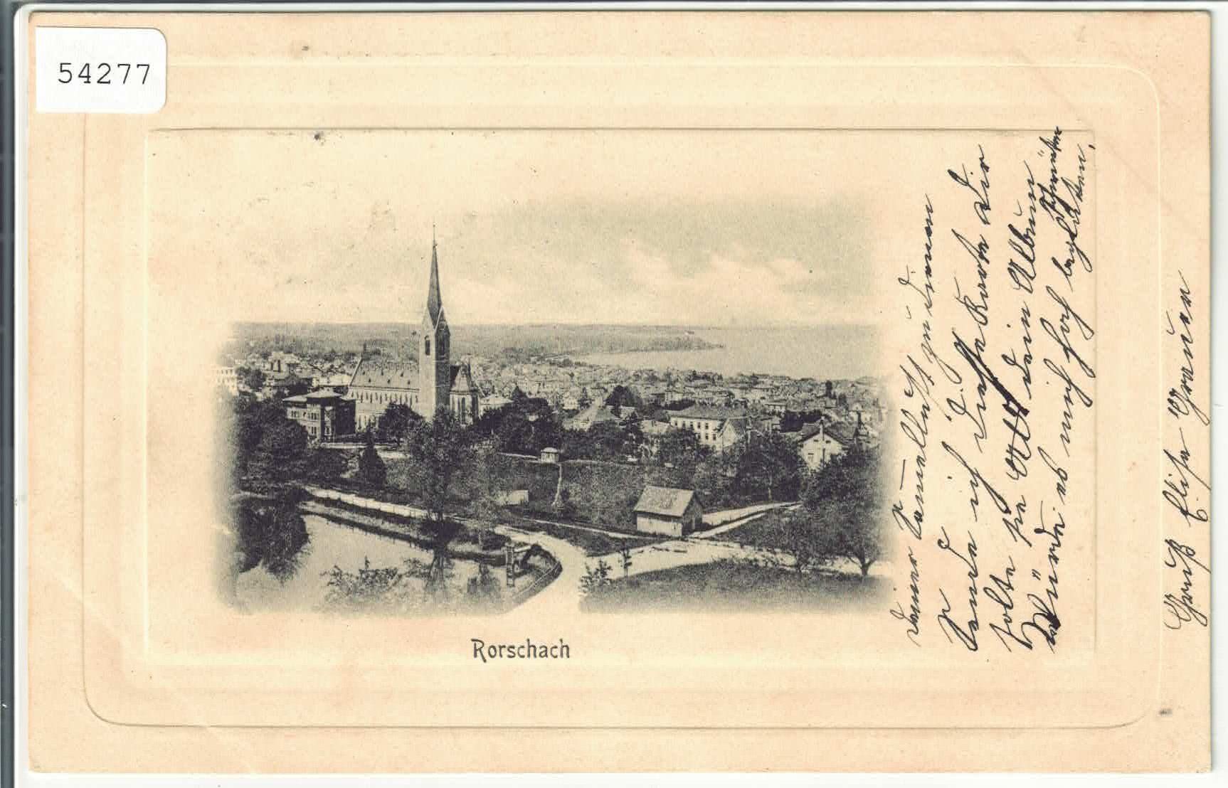 Cartoline postali: Rorschach - Generalansicht - Präge-Karte – Usato da Ettingen venduto da Kartenplanet