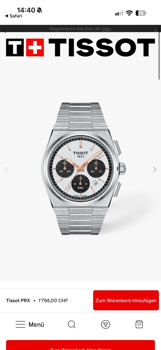 Tissot Uhren: Tissot PRX Chronograph Automatic 42 mm – Gebraucht aus Winterthur von YSCHU 9