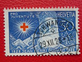 1928, J48 mit glasklarem Stempel-Abschlag SCHWANDEN: 29.12