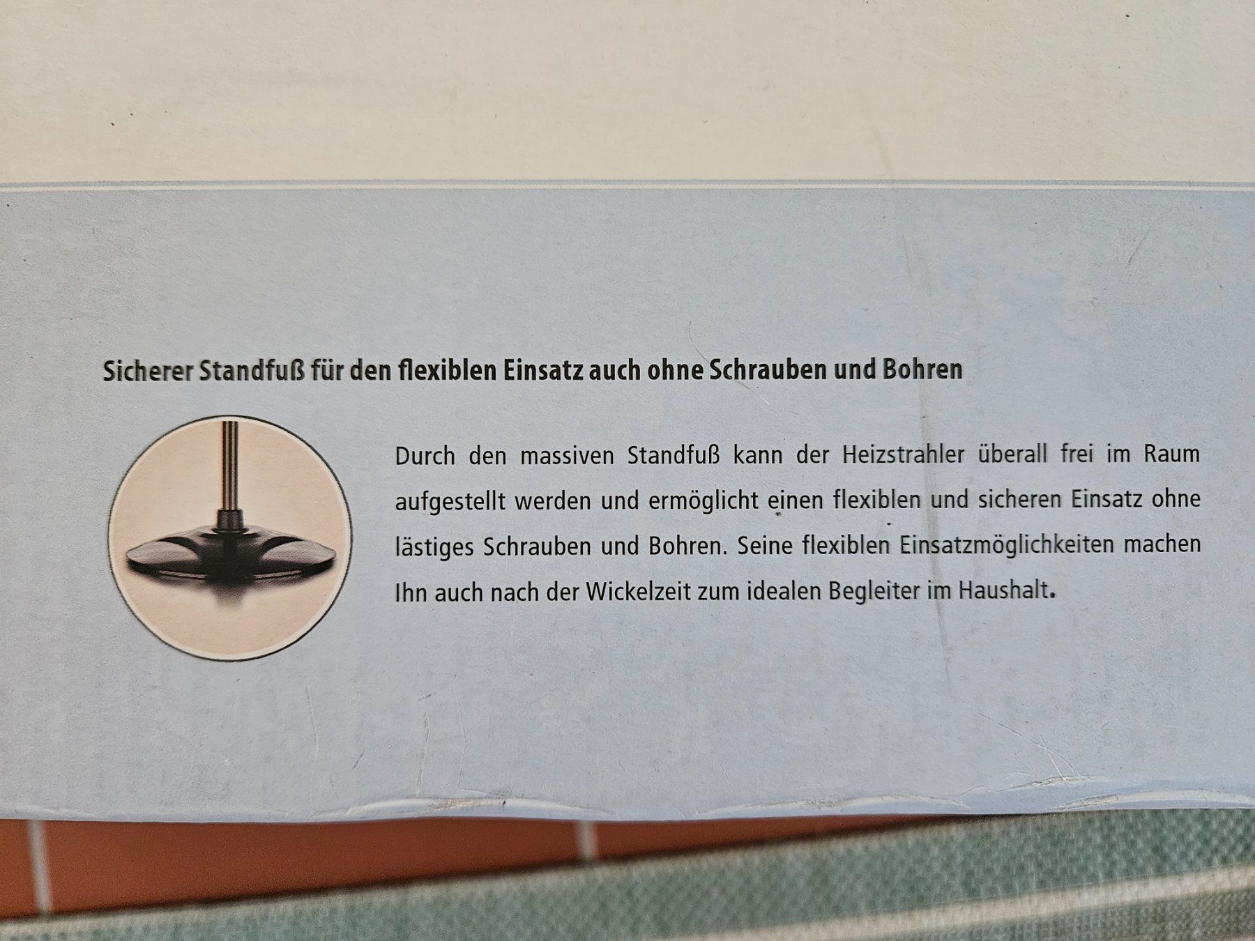 Reer Radiatori: Heizstrahler Wickeltisch, Fa. Reer – Usato da Zürich venduto da Jo.Be. 4