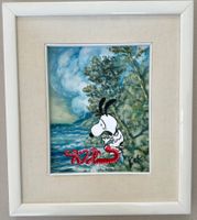 KeC: Snoopy & the Octopus mit Rahmen, signiert, UNIKAT