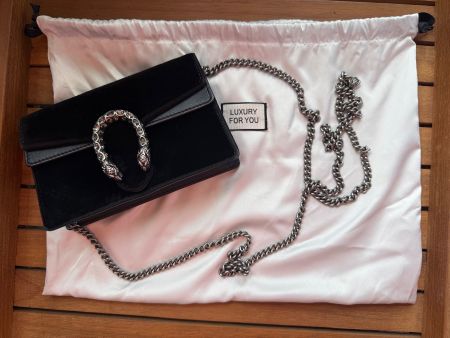 GUCCI DIONYSUS SUPER-MINI MIT KETTE SCHWARZ SAMT 476432