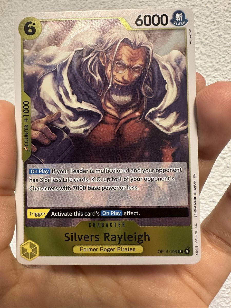 Bandai Carte collezionabili: One Piece Card Game - Silvers Rayleigh OP14-108 – Usato da Sirnach venduto da D.SecondChance