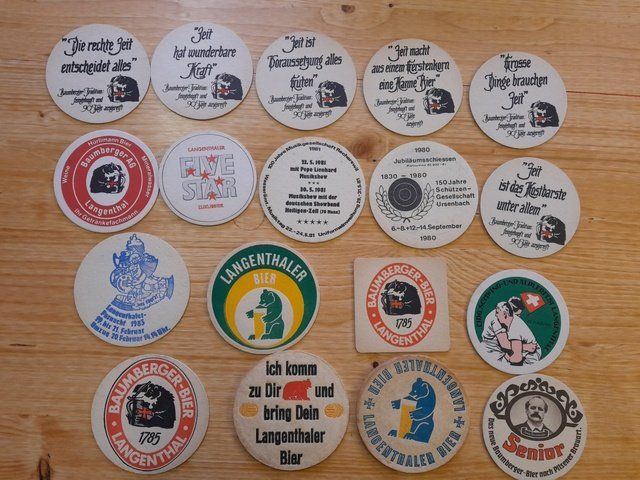 Sottobicchieri: Bierdeckel Brauerei Langenthal Baumberger – Usato da St.Gallen venduto da Stocken64