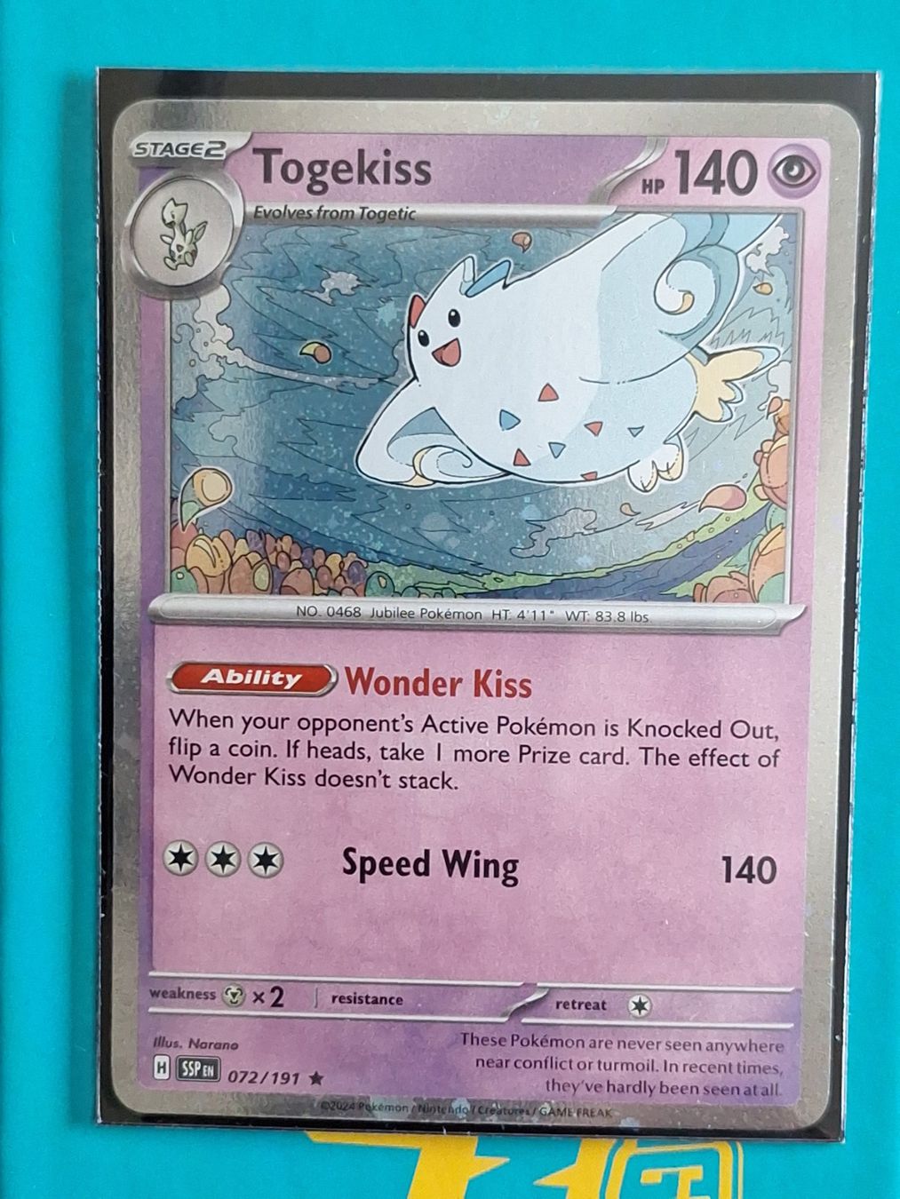 Pokémon Carte collezionabili: Togekiss - Cosmos Holo – Usato da Altstätten SG venduto da GGsGameshop