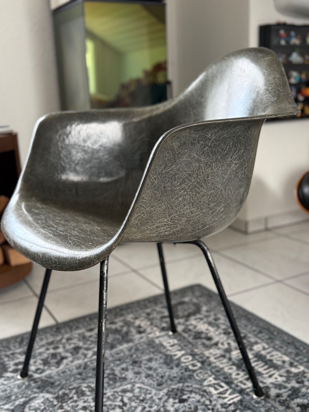 Eames Sedie: Zenith DAX Rope Edge chair Charles & Ray Eames 1950 – Usato da Oberentfelden venduto da Swissair72