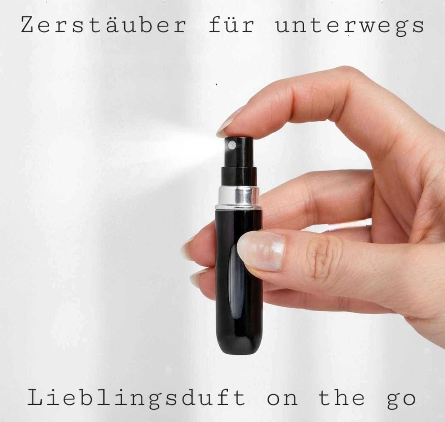 Flaconi: Mini Parfüm Zerstäuber Flasche / 5 ml / schwarz / Flacon – Nuovo e nell'imballaggio originale da Uster venduto da -FPS- 3