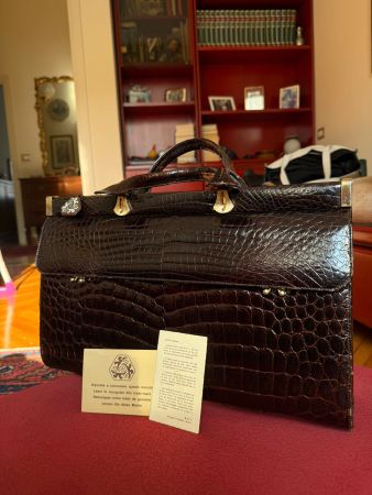 Super RIBASSO 👜RARITÀ! Borsa Vintage Vero Coccodrillo