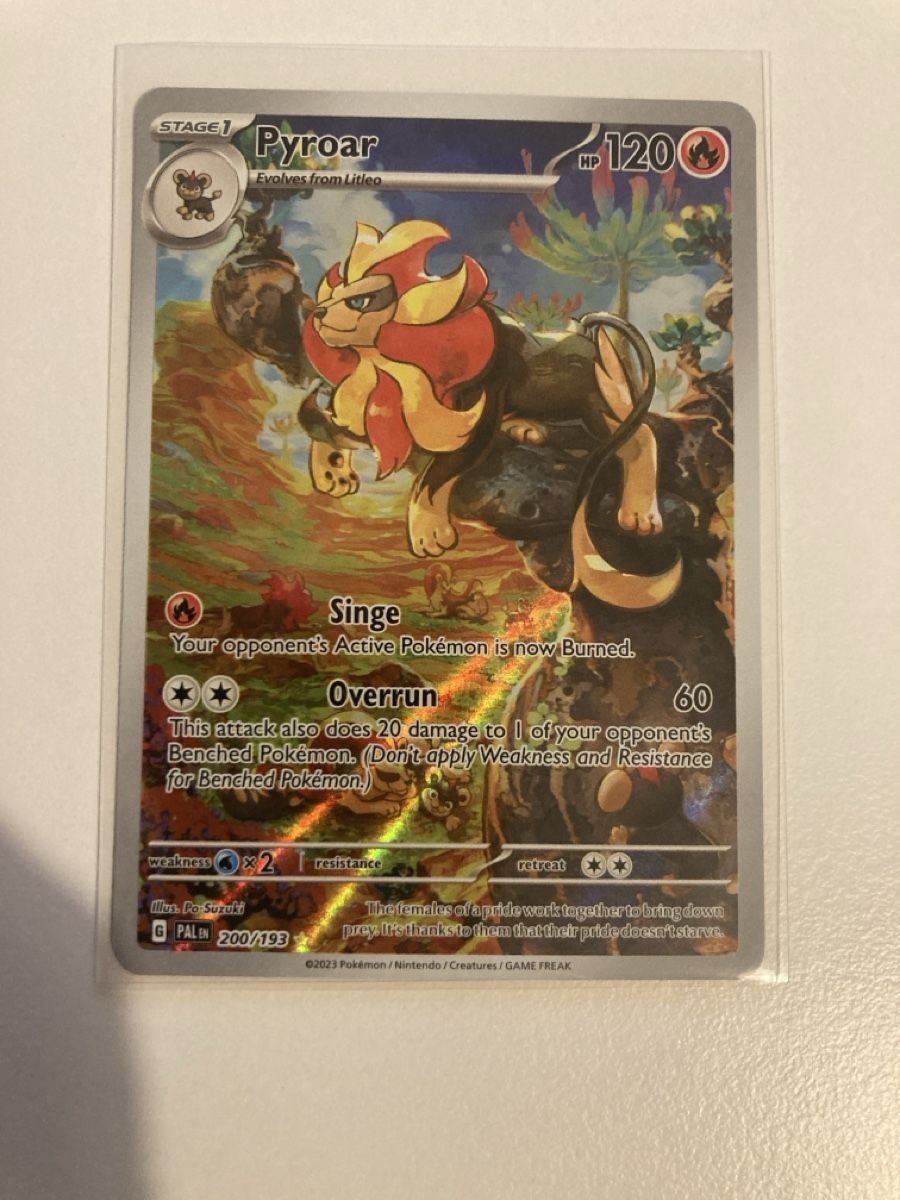 Pokémon Carte collezionabili: Pyroar 200/193 - Paldea Evolved EN – Nuovo (secondo la descrizione) da Wohlen AG venduto da Liridon22