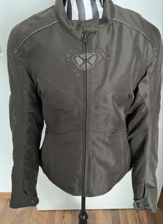 IXON Diva Star Damen Motorradjacke Coffee – L, CE Protektore