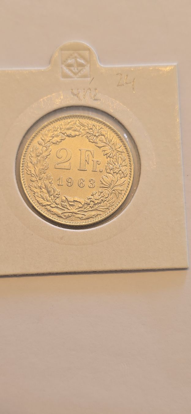 Alle Münzen: piece 2chf 1963 UNZ – Neu und originalverpackt aus Fribourg von yan_z5fr