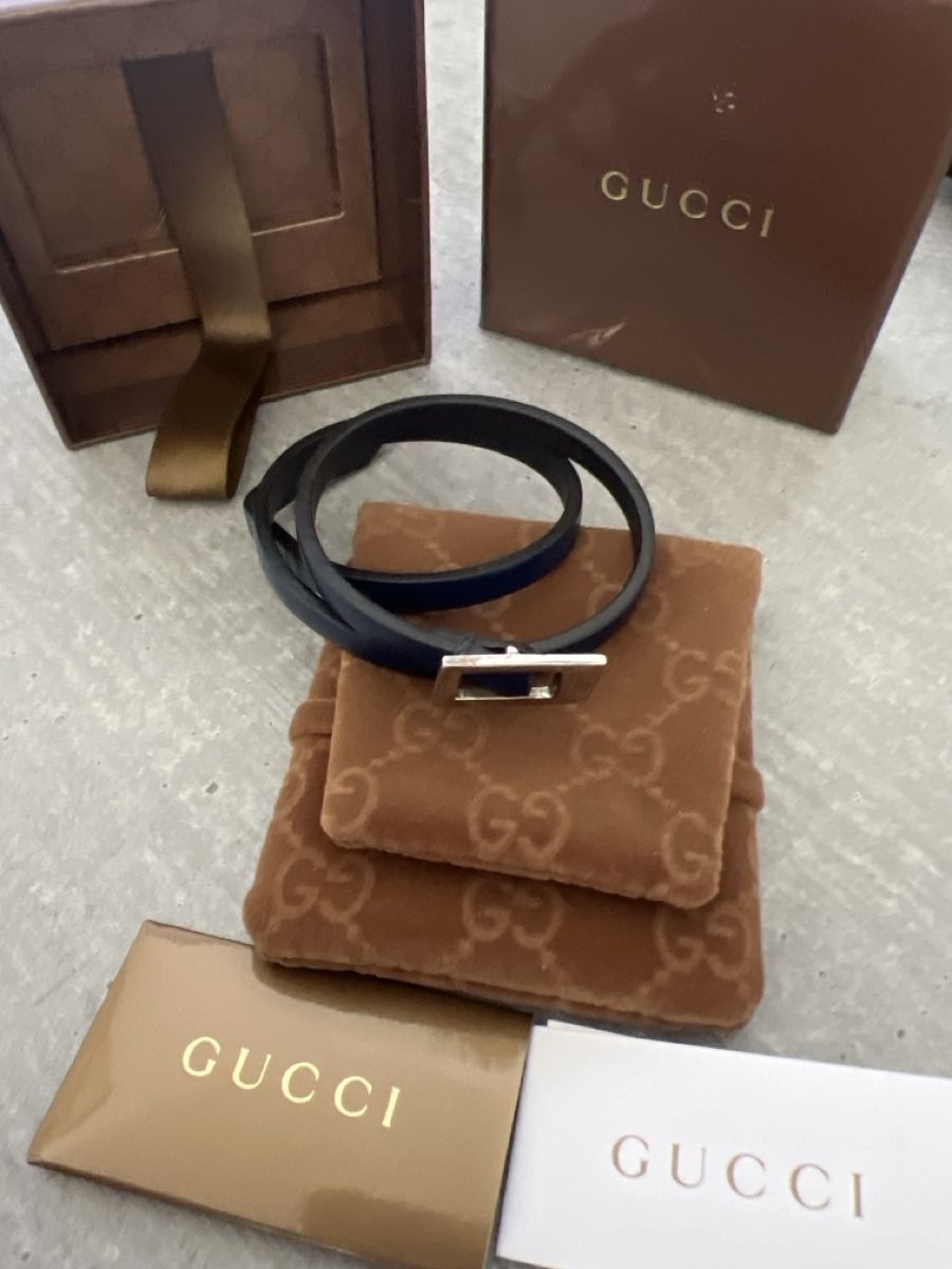 Gucci Bracciali & Braccialetti: Gucci Lederarmband mit Box – Usato da Fahrweid venduto da franckie71 1