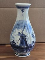 Delfts Handwerk Holland Vase blauweiss bemalt Keramik 20cm