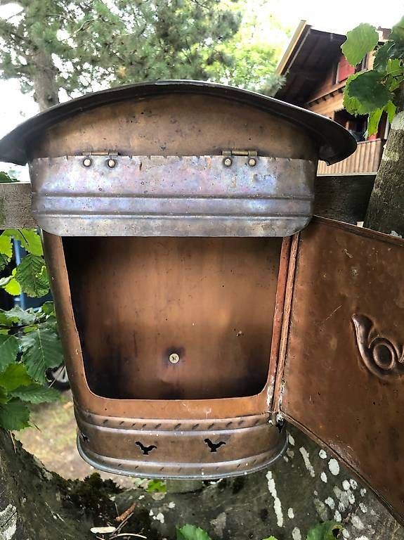 Sonstiges für Haushalt & Wohnen: Handgemachter Schweizer Briefkasten Kupfer – Gebraucht aus Arni BE von CaraVanFan 1