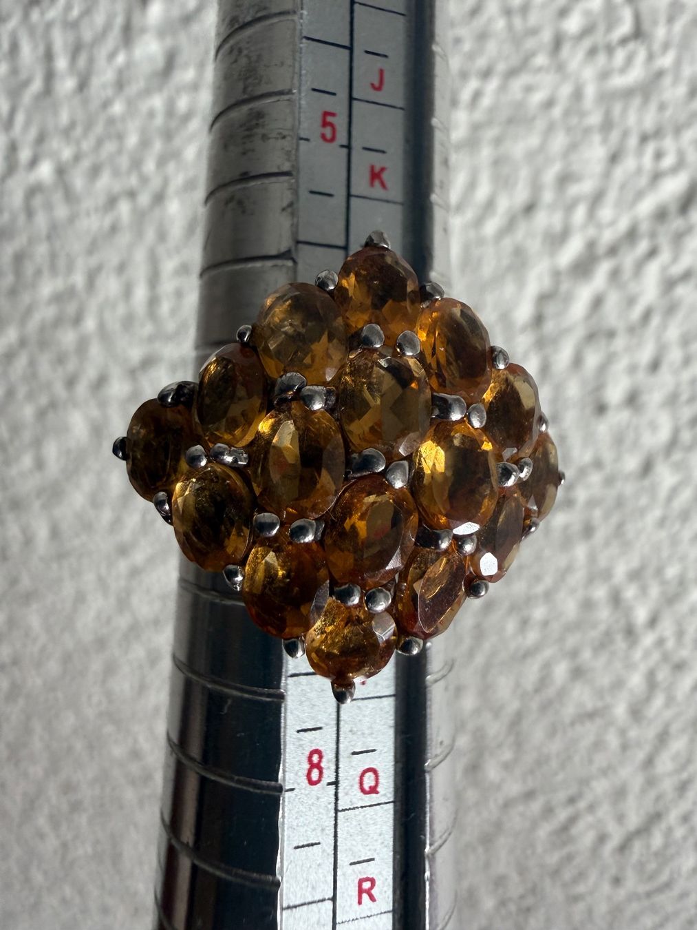 Anelli: Silber Ring mit Citrine 925, vergoldet – Usato da Spiegel b. Bern venduto da Rogger72 6