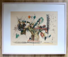 Jean Tinguely - Handsignierte Lithografie, 1973