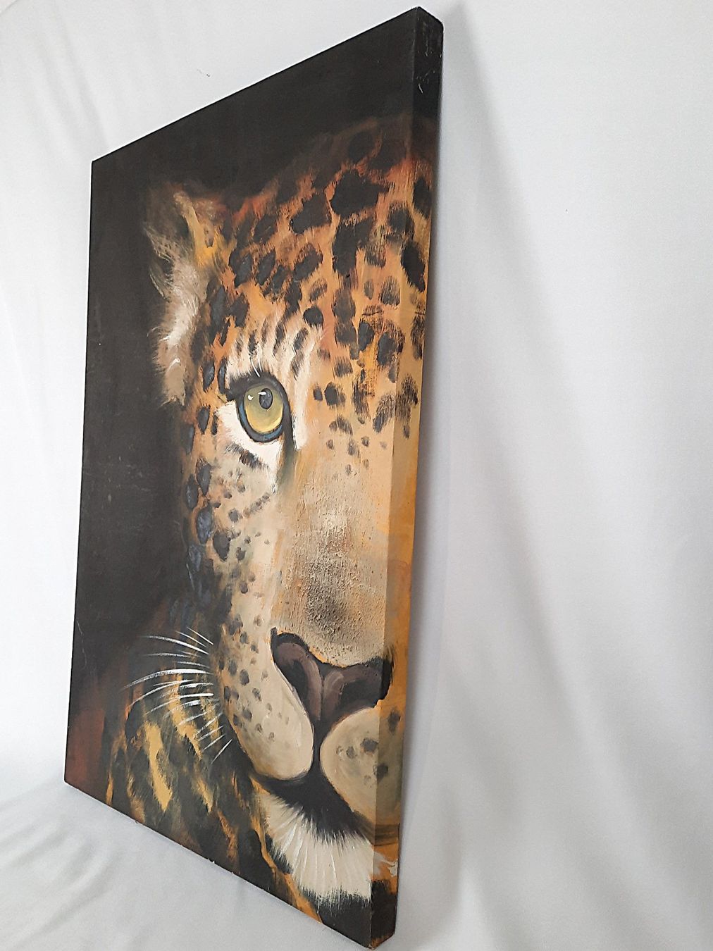 Tableaux: Handgemalte Leoparden Gemälde – D'occasion à Beinwil am See par Restwert_Beinwil 2