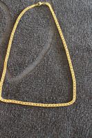 Halskette Goldfarbene Panzerkette Damen Herren
