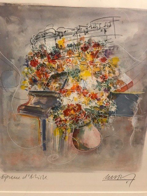 Poster & Bilder: 🌻 Gerahmtes Blumenbild Kunstdruck signier... – Gebraucht aus Stein AG von elv_6hkd 1