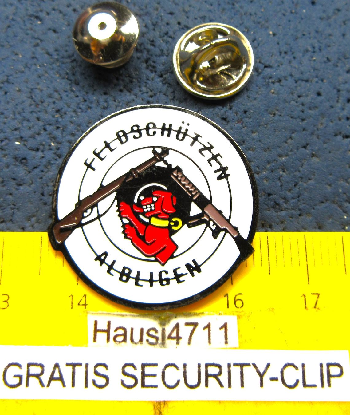 Schweizer Armee Placchette & Badge: FELDSCHÜTZEN PIN ALBLIGEN – Usato da Ettingen venduto da Hausi4711