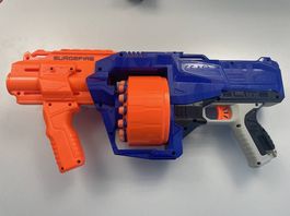 NERF N-Strike Elite SurgeFire, Pumpgun mit 15 Darts/Pfeilen