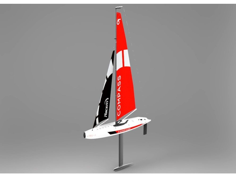 RC Modellbau: RC-Segelboot, Compass RG65, Länge 65cm, RTR-Set, Volantex – Neu und originalverpackt aus Entlebuch von Hebu