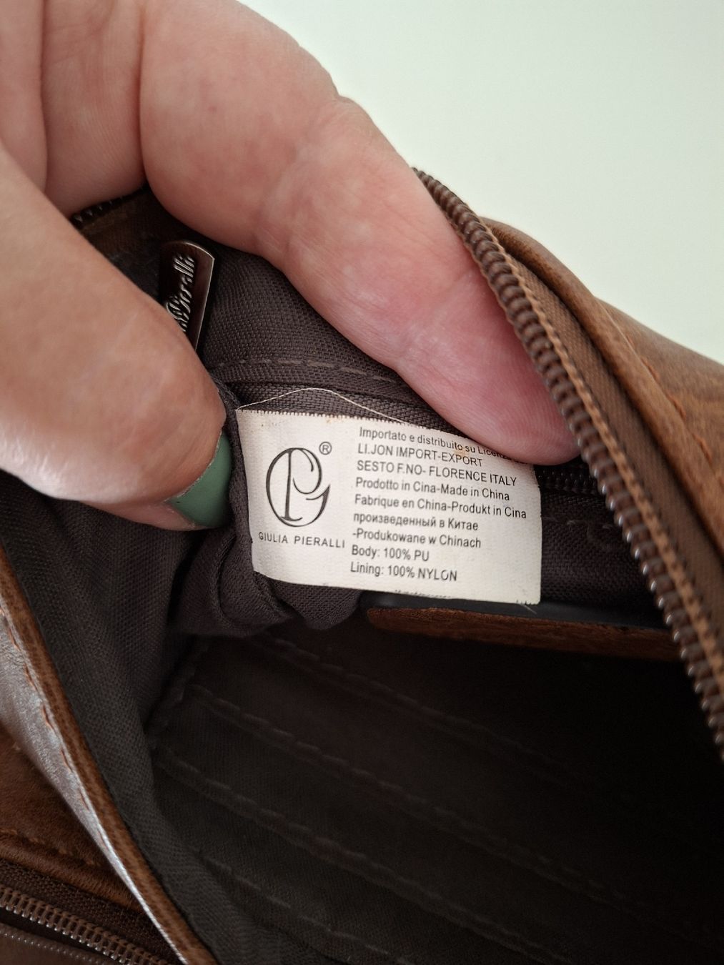 Borse da donna: Sac bandoulière Giulia Pieralli camel – Usato da Lutry venduto da Sim_Sta 5