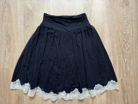 Jupe noire dentelle taille extensible Kookai, t.1/36/S
